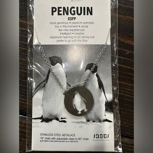 Jaeci penguin spirit animal necklace NWT